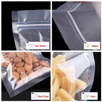 Clear Flat Pouch with Zipper