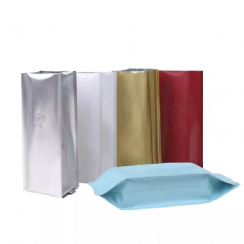 Side Gusset Aluminum Foil Pouch With One Way Degassing Valve