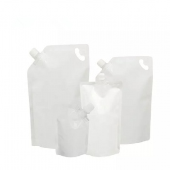 White Plastic Spouted Pouch